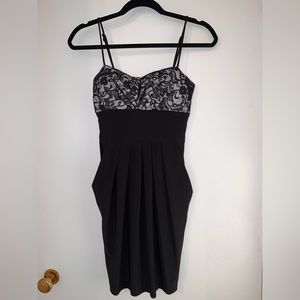 Black dress with lace